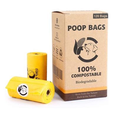 Оптовая торговля 100% компостируемым биоразлагаемым собачьим какашкам Sustainable Packaging Bags Поставщик Китай OEM Customized Logo Design